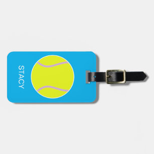 Étiquette À Bagage Tag de balle de tennis sport personnalisé