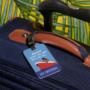 Étiquette À Bagage Tag de croisière personnalisée   Funny Voyage de c