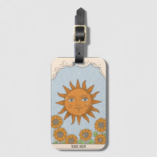 Étiquette À Bagage Tag de la carte tarot Sun moderne Major Arcana