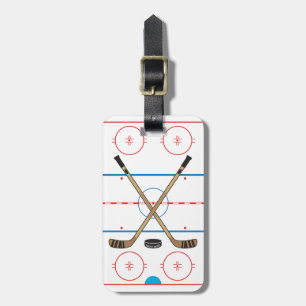 Étiquette À Bagage Tag de l'équipe de la patinoire du Centre de hocke