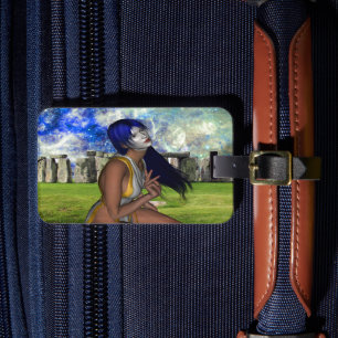 Étiquette À Bagage Tag de méditation de pierre