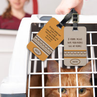 Tag de porte-animaux de compagnie de conception Kn