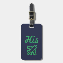 Tag de sa marine et de ses bagages verts