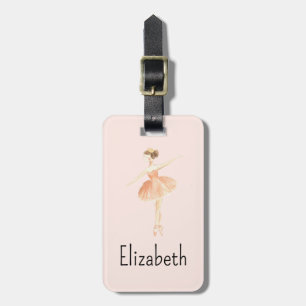 Étiquette À Bagage Tag de sac de l'école de danseuse de Ballerina