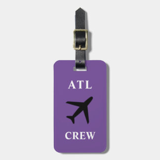 Étiquette À Bagage Tag de sac d'équipage de conduite Atlanta