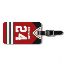 Tag de sac Hockey Jersey Personnalisé Nom/Numéro