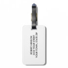 Tag de sac personnalisé Monogramme rustique avec A