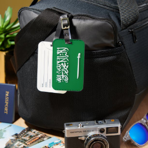 Étiquette À Bagage Tag Drapeau Arabie Saoudite - Code de voyage éléga