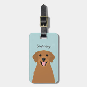 Étiquette À Bagage Tags Golden Retriever Luggers