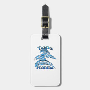 Étiquette À Bagage Tampa Floride Dauphins tribaux de vacances