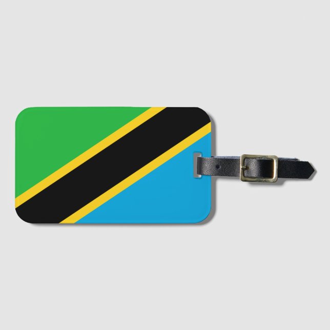 Étiquette À Bagage Tanzanie (Devant Horizontal)