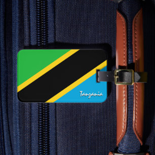 Étiquette À Bagage Tanzanie Bagages Tags, drapeau patriotique tanzani