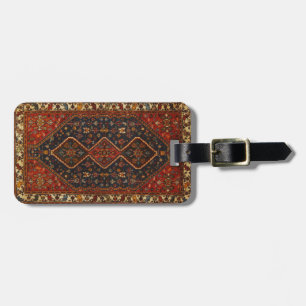 Étiquette À Bagage Tapis Oriental Antique Perse Turc