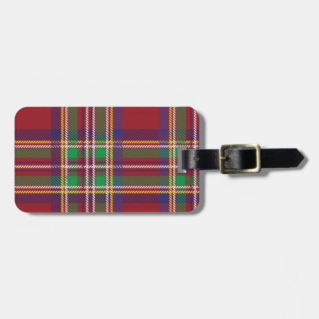 Étiquette À Bagage Tartan (Devant horizontal)