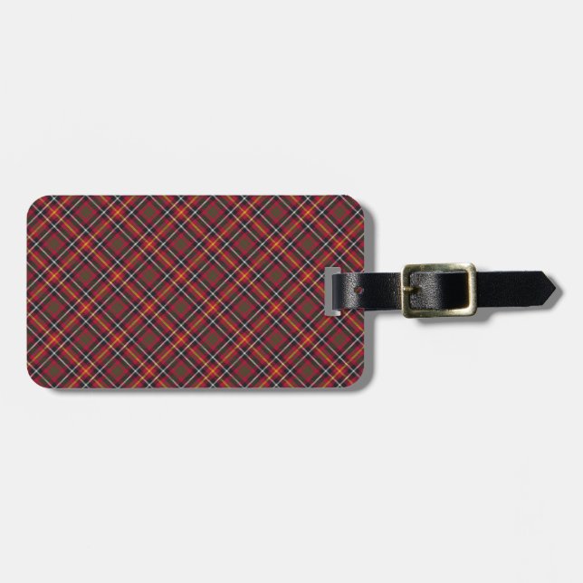 Étiquette À Bagage Tartan Aitken / Aikens Conçu pour l'impression (Devant horizontal)