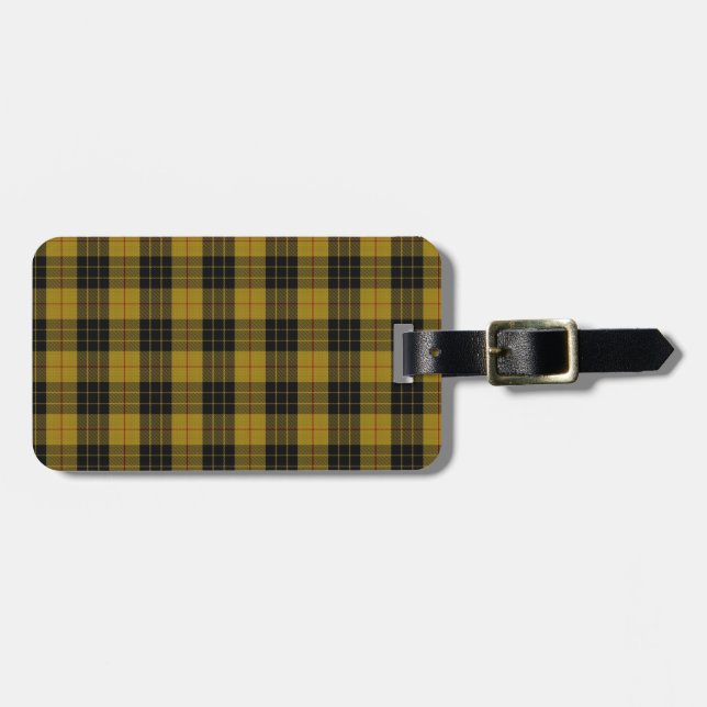 Étiquette À Bagage Tartan de clan de MacLeod (aka "MacLeod bruyant") (Devant horizontal)