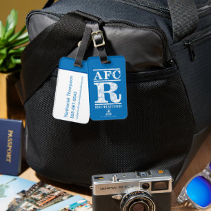 Étiquette À Bagage Ted Lasso AFC R Richmond Text Logo