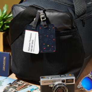 Étiquette À Bagage Ted Lasso   Tea et biscuit Icon Toss Motif