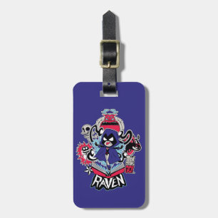 Étiquette À Bagage Teen Titans Go!   Graphique de Raven pouvoirs démo