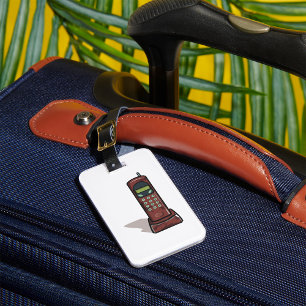 Étiquette À Bagage Téléphone sans fil rétro Vintage 90s