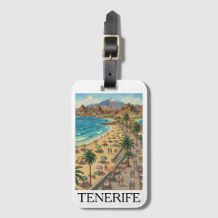 Étiquette À Bagage Tenerife Voyage Îles Canaries Espagne