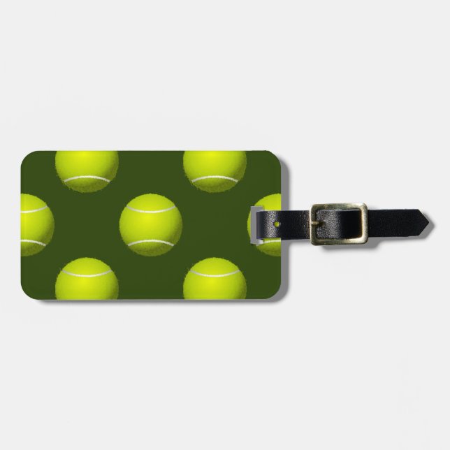 Étiquette À Bagage Tennis Ball Sports (Devant horizontal)