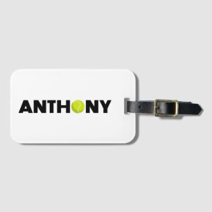 Étiquette À Bagage Tennis d'Anthony