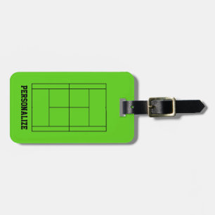 Étiquette À Bagage Tennis dimensions de court sur mesure étiquette de