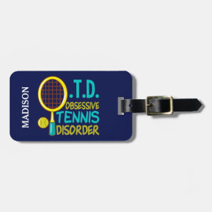 Étiquette À Bagage Tennis drôle