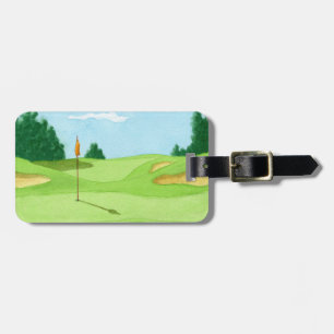 Étiquette À Bagage Terrain de golf personnalisé Geen