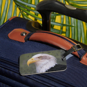 Étiquette À Bagage Tête d'aigle à tête blanche américaine