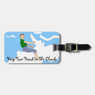 Étiquette À Bagage Tête dans les nuages - étiquette de bagage