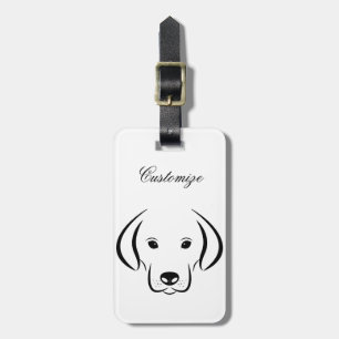 Étiquette À Bagage Tête de chiot mignonne Thunder_Cove