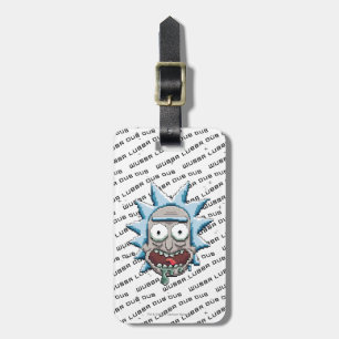 Étiquette À Bagage Tête Pixelette Rick Drooling