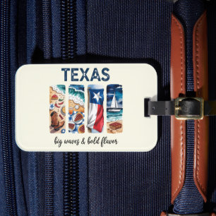 Étiquette À Bagage Texas - Big Waves & Bold Flavour