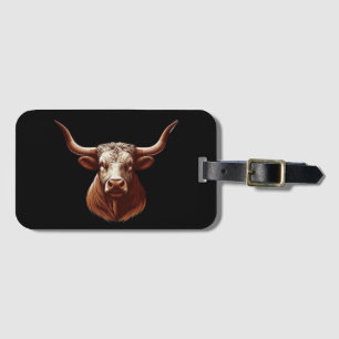 Étiquette À Bagage Texas Longhorn