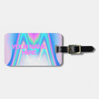 Texte personnalisé holographique iridescent