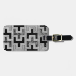 Étiquette À Bagage Textile de boue africain avec Motifs géométriques