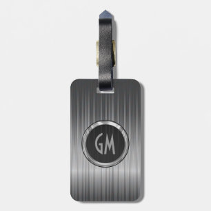 Étiquette À Bagage Texture brillante en fibre de carbone gris