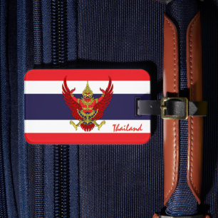 Étiquette À Bagage Thaïlande Bagages Tags, patriotique Thai Drapeau