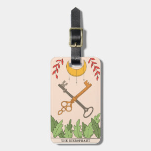 Étiquette À Bagage The Hierophant major arcana tarot card moon