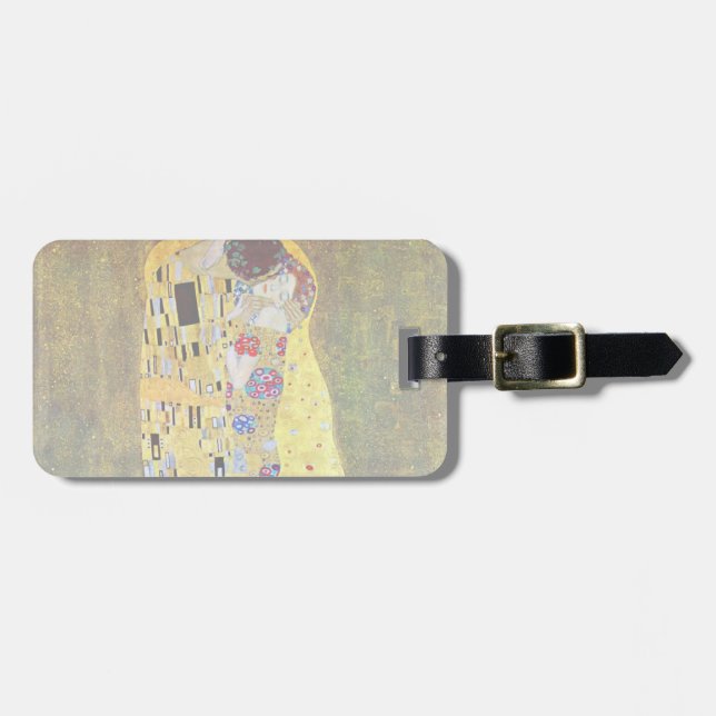 Étiquette À Bagage The Kiss (original Der Kuss) par Gustav Klimt (Devant horizontal)
