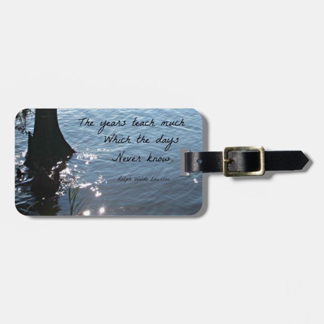 Étiquette À Bagage The years teach (Devant horizontal)