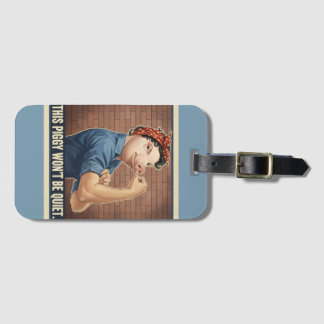 Étiquette À Bagage This Piggy Won't Be Quiet Luggage Tag