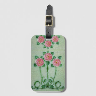 Étiquette À Bagage Three Pink Roses Thunder_cove