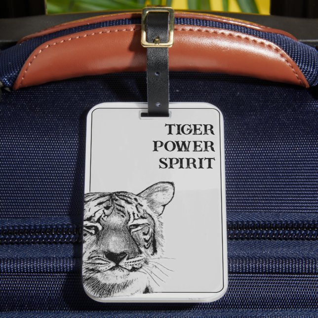 Étiquette À Bagage Tiger Spirit Animal Art original (Insitu Rectoal 2)