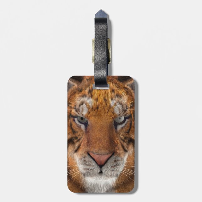 Étiquette À Bagage Tigre (Dos Vertical)