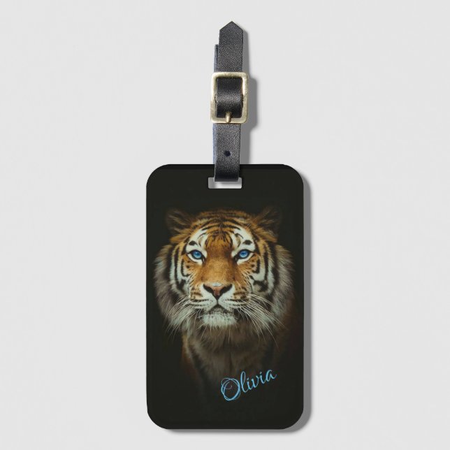 Étiquette À Bagage Tigre (Devant Vertical)