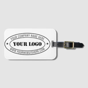 Étiquette À Bagage Timbre d'entreprise du logo d'entreprise personnal