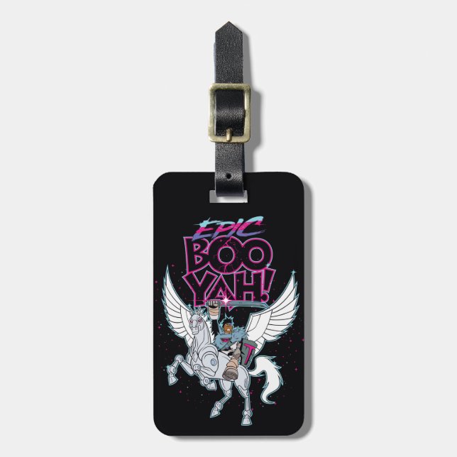 Étiquette À Bagage Titans Ados, allez ! | Warrior Cyborg équitation P (Devant Vertical)